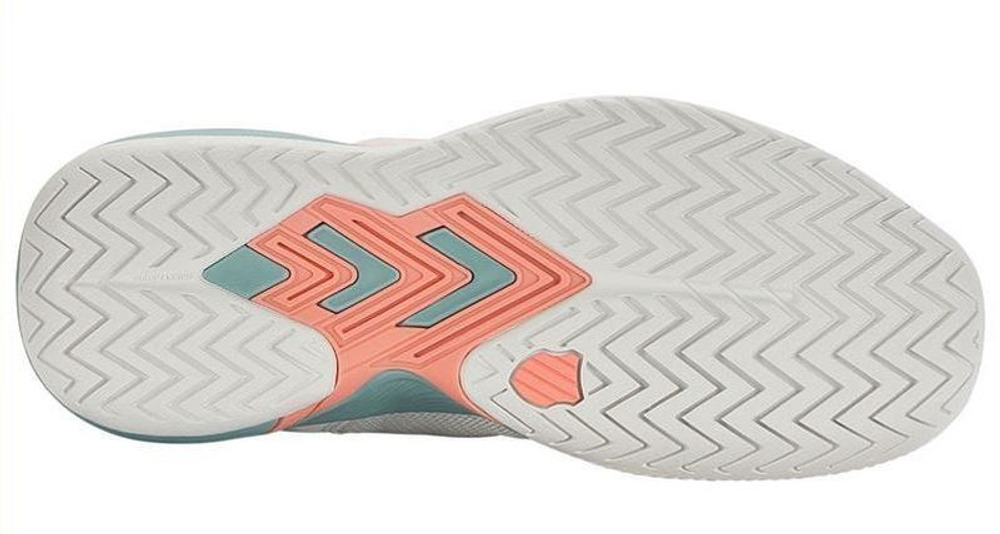 Женские Кроссовки теннисные K-Swiss Ultrashot Team - blanc de blanc/nile blue/desert flower