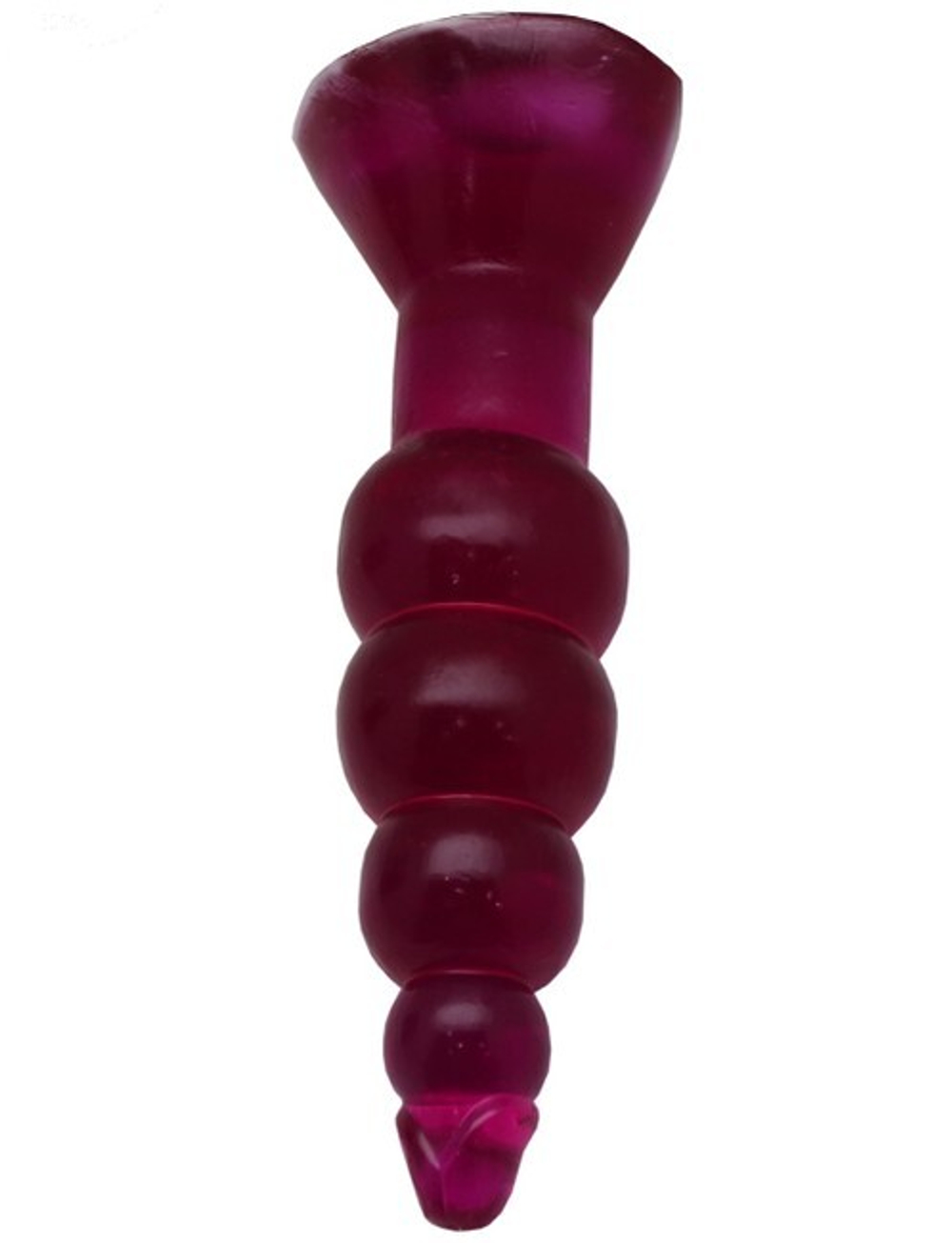 Гелевый анальный массажёр (малиновый) 45х170 мм (Цвет: малиновый)