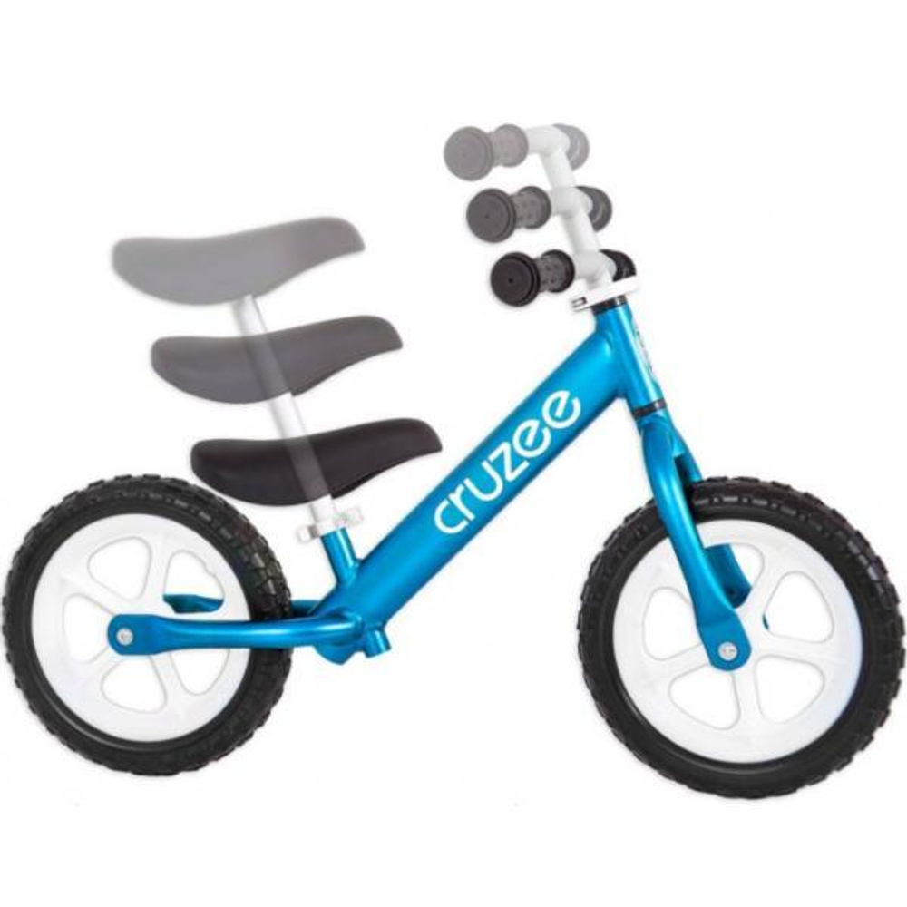 Беговел Cruzee UltraLite Balance Bike, синий (+ пневматические колеса)