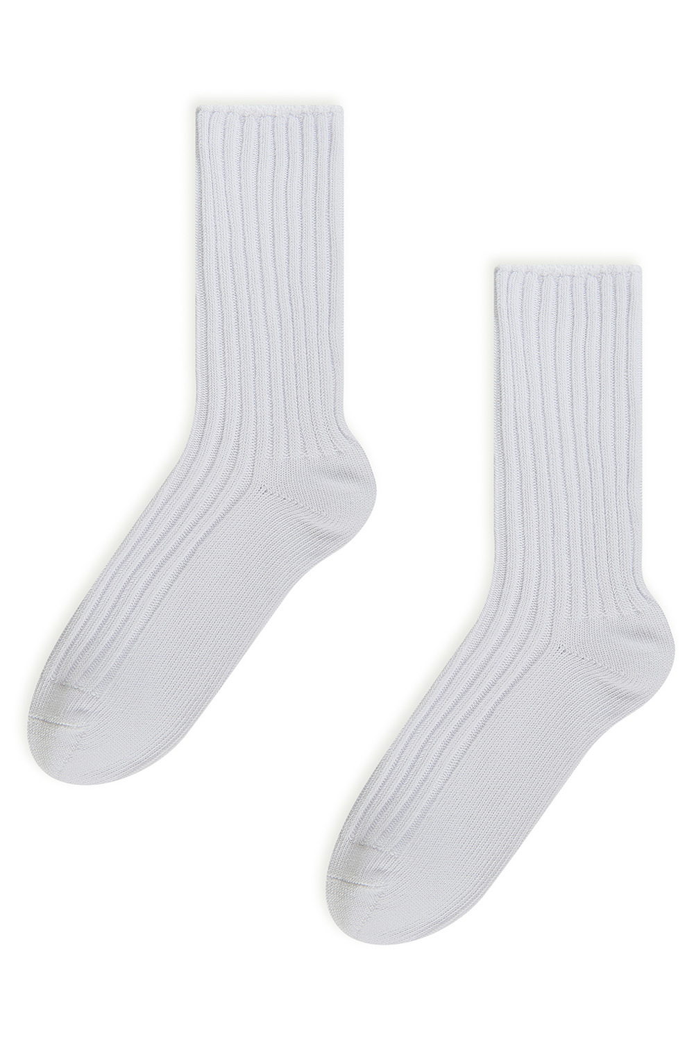 Носки удлинённые из хлопка Белый