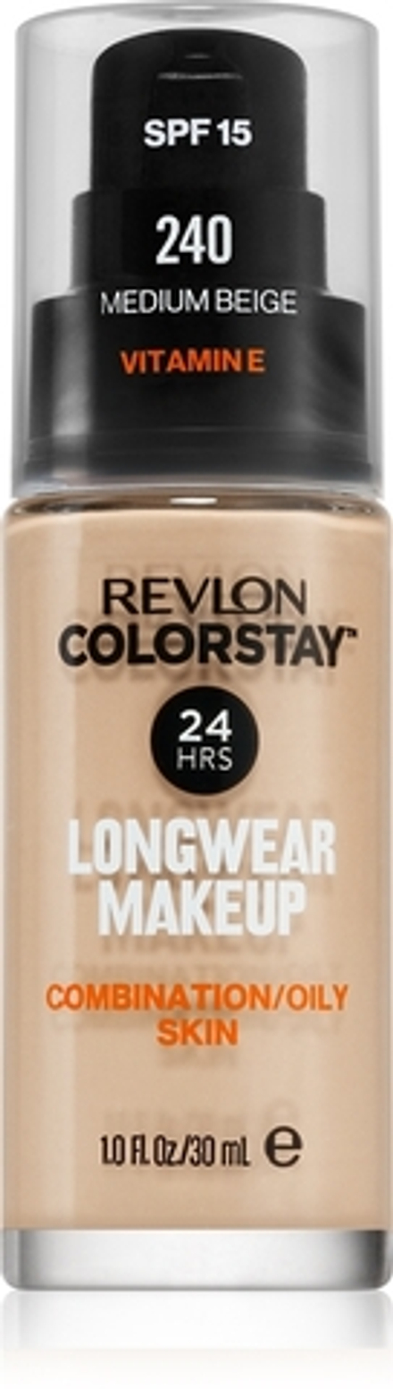 Revlon Cosmetics ColorStay - Долговечная матирующая тональная основа для жирной и комбинированной кожи, 30 ml
