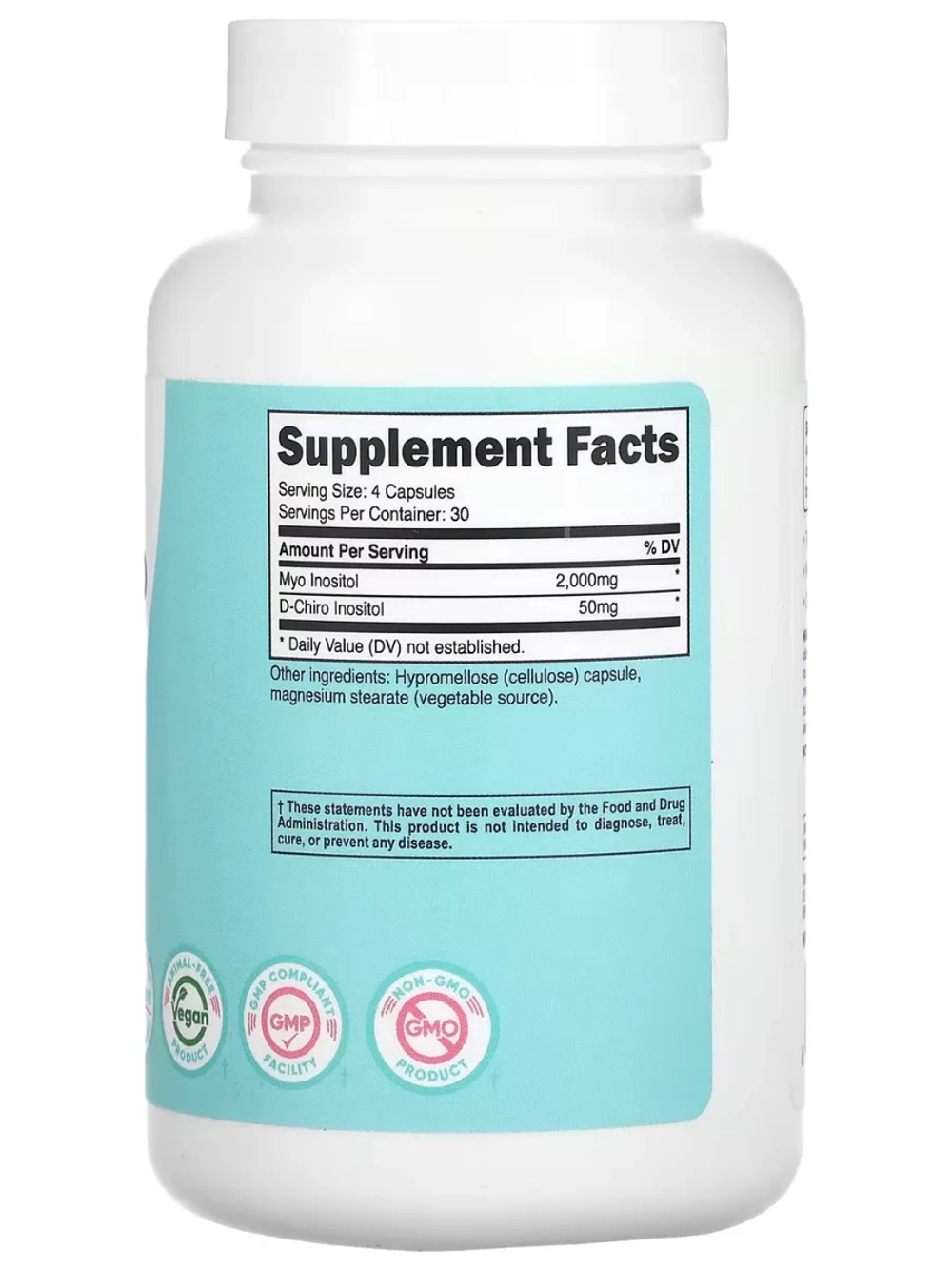 Мио и D-хиро инозитол 120 капсул