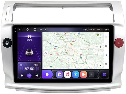 Магнитола для Citroen C4 2004-2011 - Carmedia OL-9932 QLed+2K, Android 12, TS10, CarPlay, 4G SIM-слот