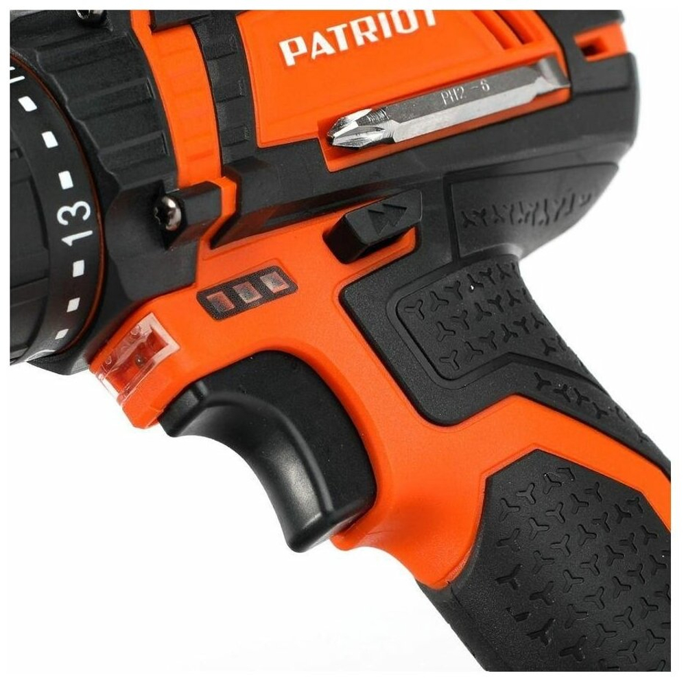 Дрель-шуруповерт акк. PATRIOT BR 241ES-h,24В, 2,0 Ач, 33Нм, УДАРНЫЙ,кейс (180201246)
