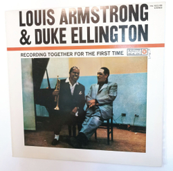 Винтажная виниловая пластинка LP Louis Armstrong and Duke Ellington Recording Together For The First Time (Japan 1978)