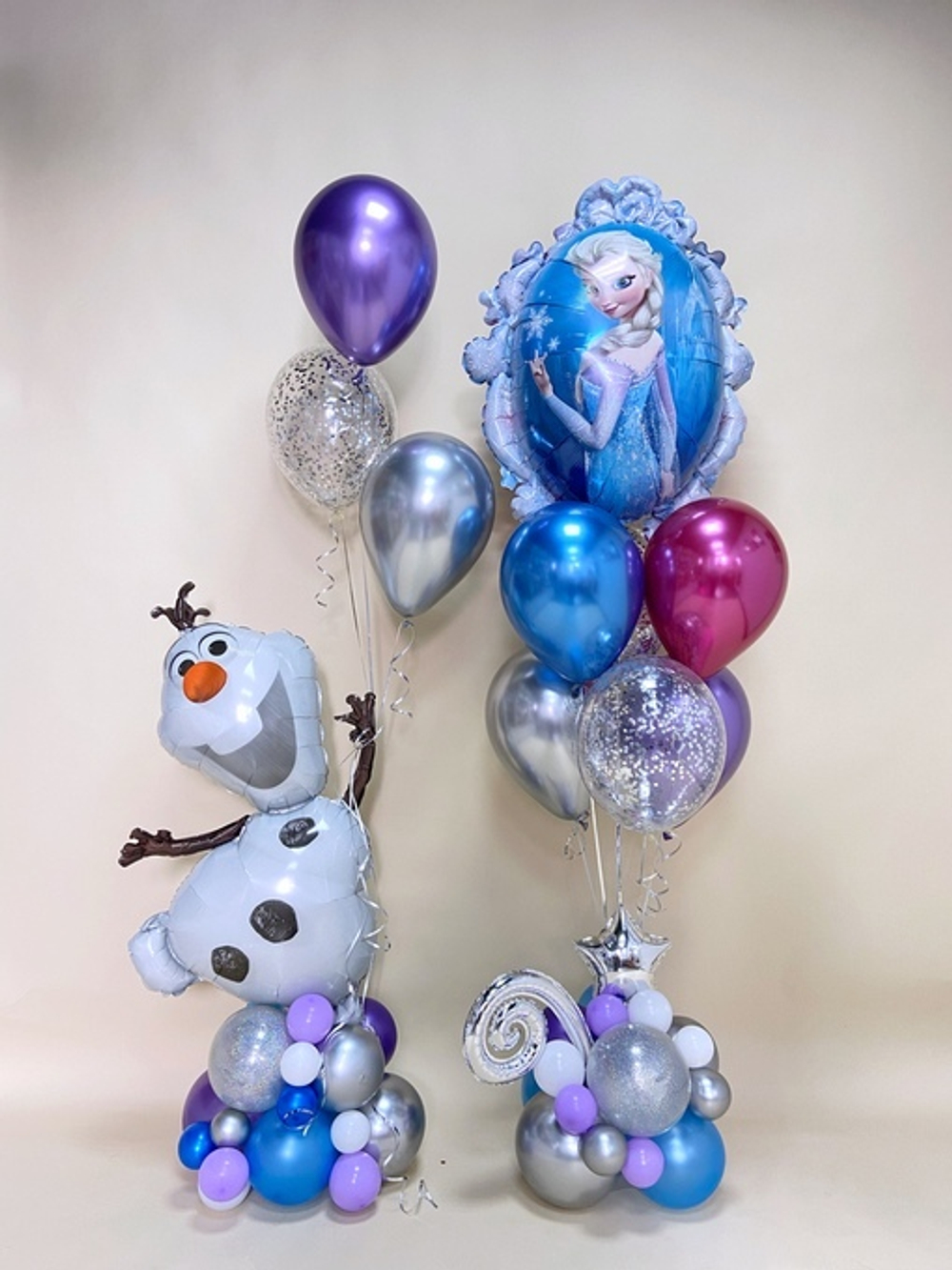 Олаф и Эльза из шаров