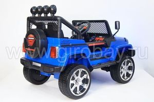 Детский электромобиль River Toys Jeep T008TT синий