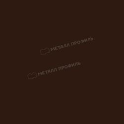 Сайдинг металлический L -Брус Norman MP ПЭ- RALL 8017 Шоколадно-коричневый-, 0.5мм