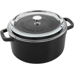 STAUB Чугунная кастрюля La Cocotte 24 см 3,8 л черная