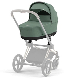 Коляска Cybex Priam IV Rosegold complete и автокресло Cloud G i-Size Magic Black 3 в 1 Leaf Green