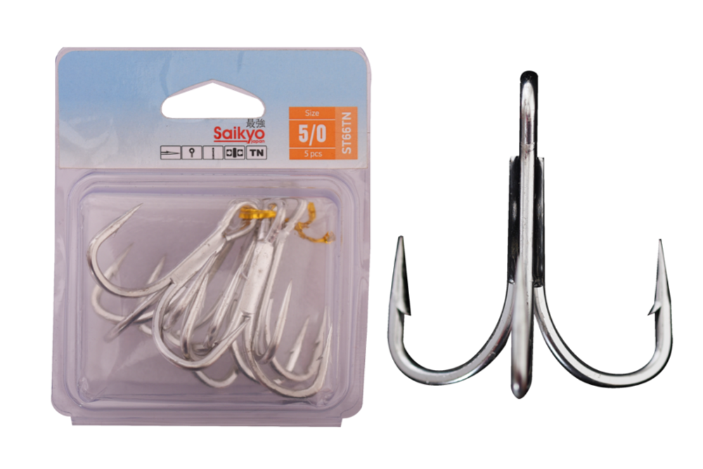 Крючки Saikyo тройн. ST66 № 5/0 (5 шт)