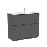 Тумба напольная SANCOS Folk Floor правая 995х445х850, c двумя ящиками оснащенными доводчиками, Grey soft, арт.FL100FRGS