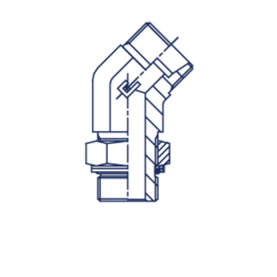 Штуцер FRG45 DL22 BSP 3/4 (корпус)