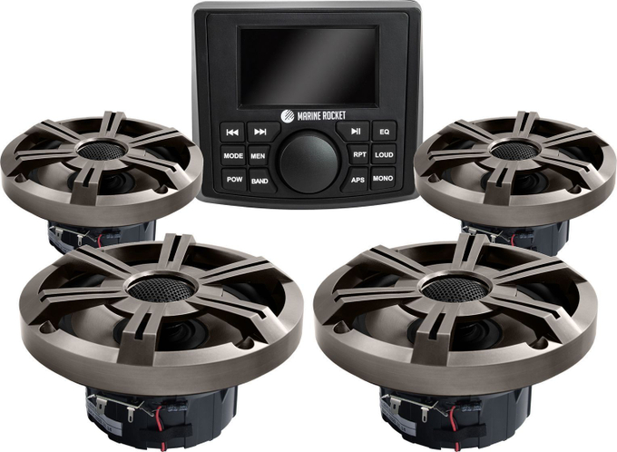 Морская аудиосистема Marine Rocket MRH-335 (комплект 4DP)