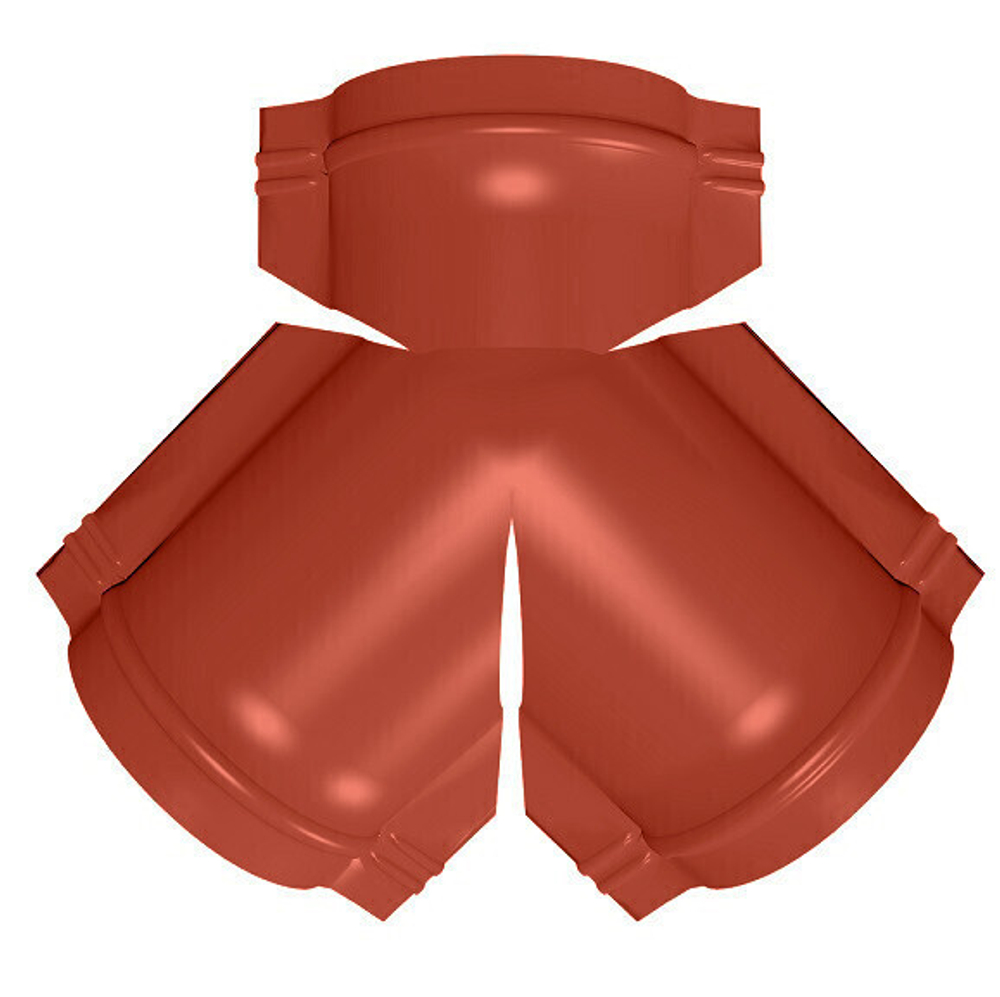 Тройник Y-образный для полукруглого конька Grand Line GreenCoat Pural RR750