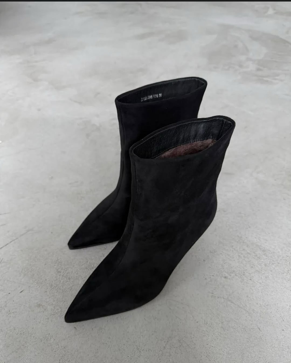 Ботильоны из эко замши