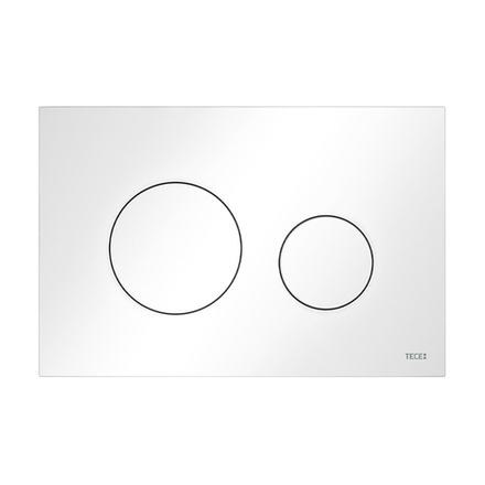 Пластиковая панель смыва для унитаза TECEloop 2.0, белая глянцевая