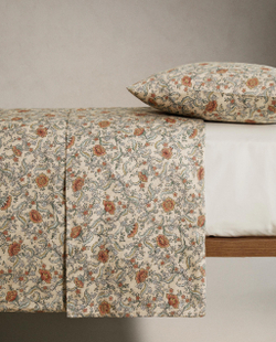 Пододеяльник Zara Home сатин, хлопок 100%, с цветочным принтом, 6152/088