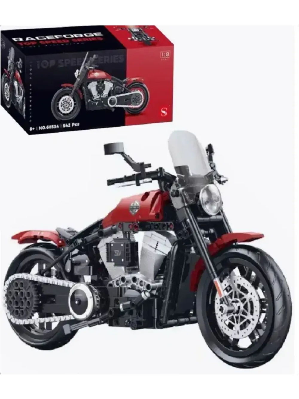 Конструктор Мотоцикл Harley Davidson 542 детали