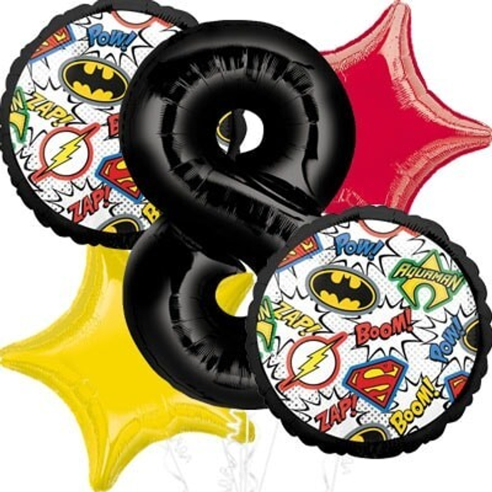 Фольгированный шар «Эмблемы Лиги справедливости», 46 см