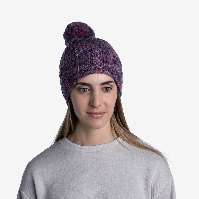 Шапка вязаная с флисом Buff Hat Knitted Polar Margo Purple Фото 2