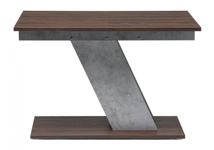 Стол деревянный Woodville Тирион бетон чикаго серый, дуб гладстоун табак