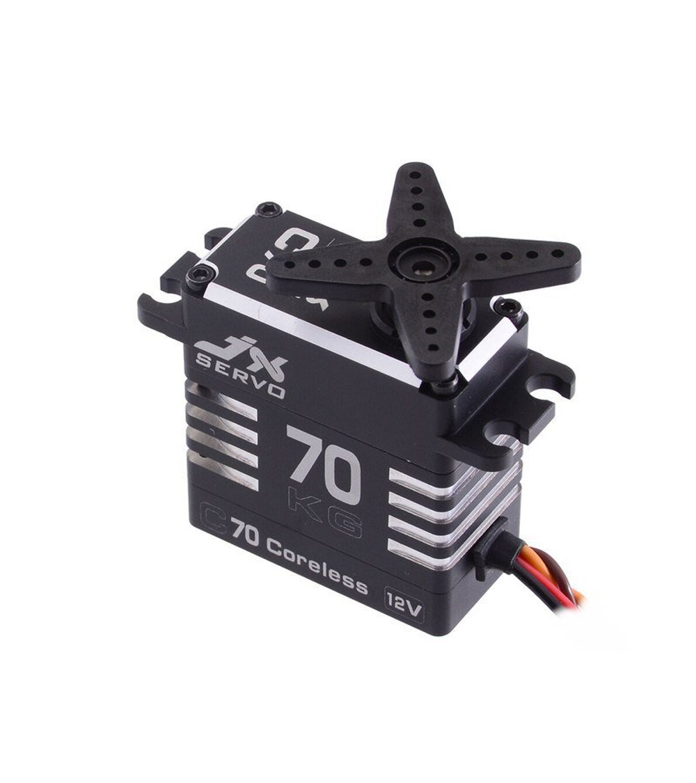 Сервомашинка цифровая JX Servo B70 (87г/72/0.10/12.0V) бесколлекторная, Full metal