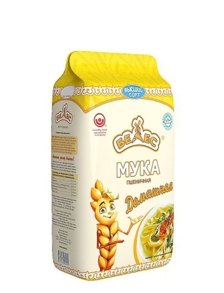 Мука пшеничная "Белес" Домашняя 1кг. Казахстан