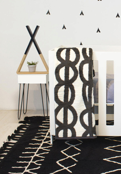 Ковер Lorena Canals Берберский черный 140х200 см