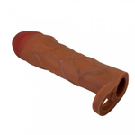 Реалистичная насадка на пенис Hani, 18 см, коричневая