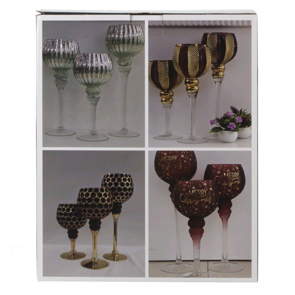 GAEM Набор из 3-х подсвечников, L33,5 W16 H42 см