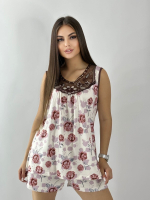 Пижама жен. б/в шорты+майка В0214