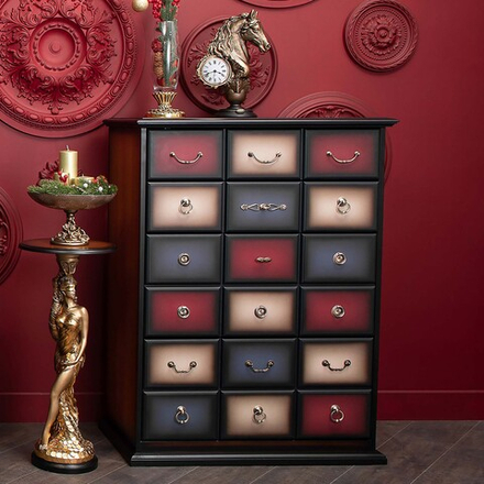 Комод "Пандора"- 4 с 4 ящиками Орех Mix