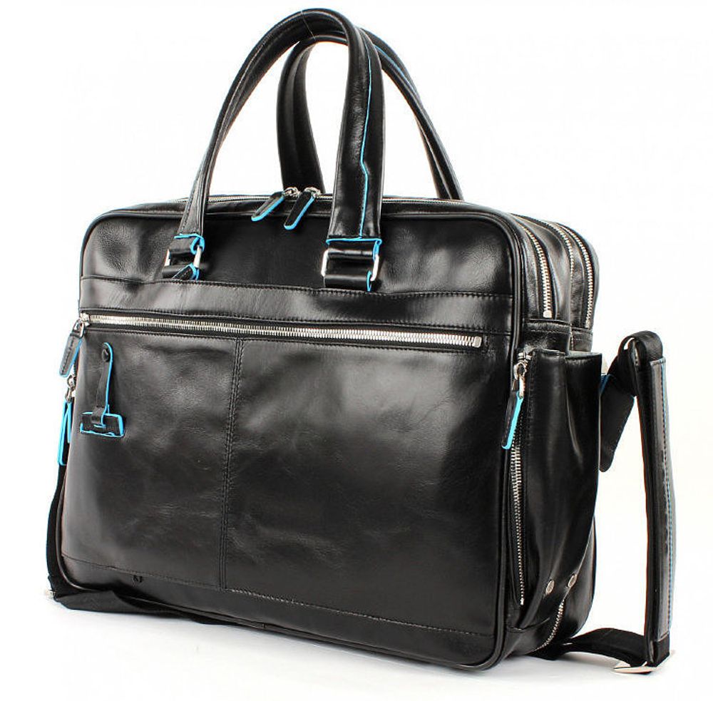 Сумка мужская Piquadro Blue Square черная телячья кожа (CA2765B2/N) 3