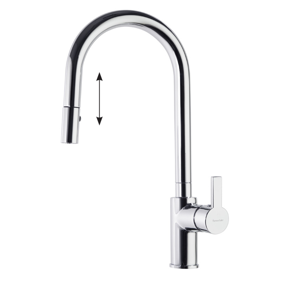 Смеситель для кухни с выдвижной лейкой RS-Q 937902V1