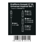 Отвёртка Kraftform Kompakt 27 XL Universal Imperial Set 1 WERA 05051032001