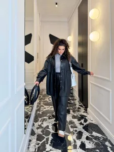 Костюм кожаный УК-1130-1 Фабрика Моды