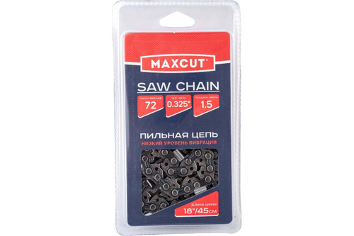 Цепь (21LV-72E; 0,325; 1,5; 72 звена; блистер) MAXCUT 086321072