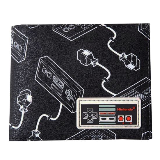 Кошелек Difuzed: Nintendo: NES Controller AOP Bifold Wallet With Rubber Patch MW663550NTN