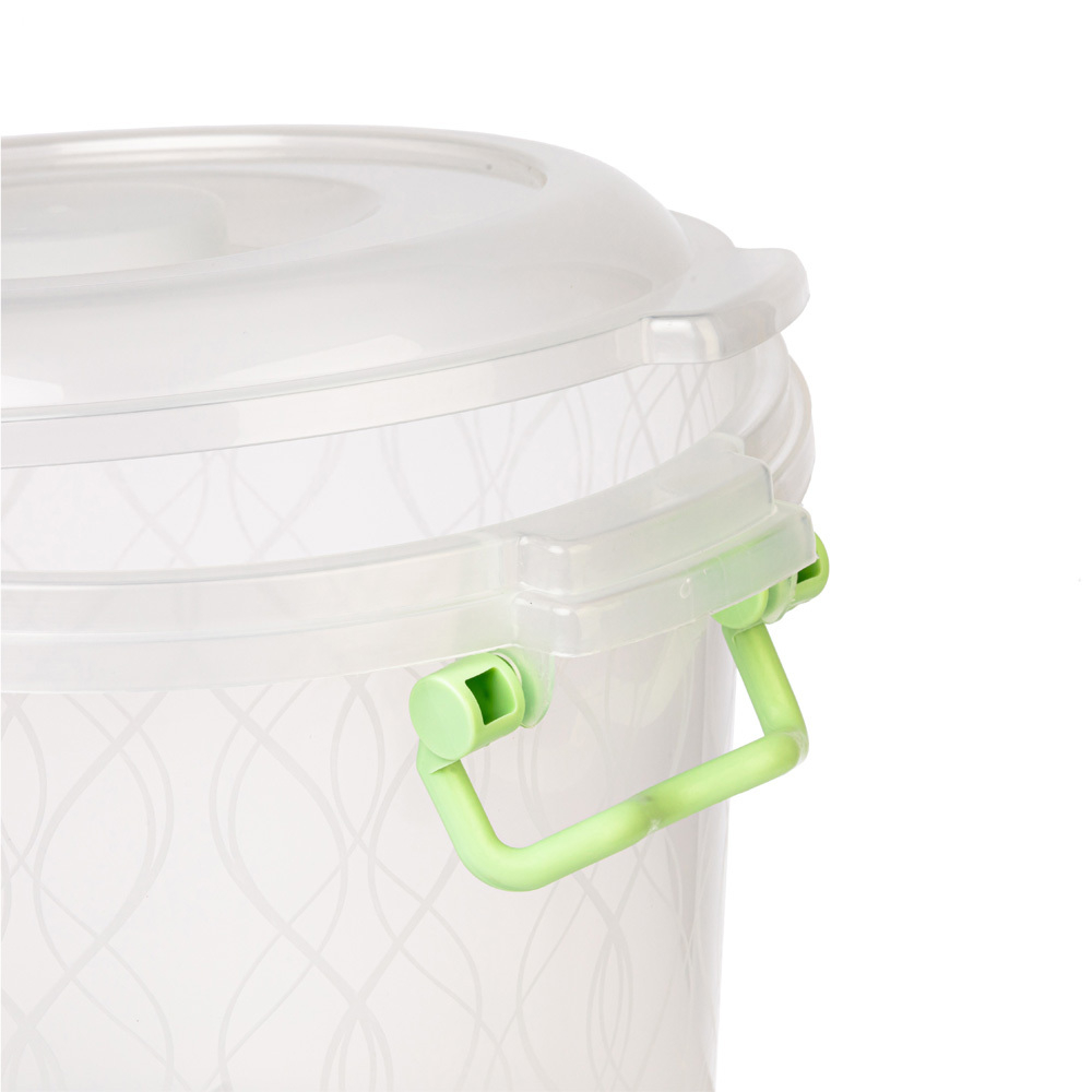 Контейнер 10л круглый с ручками прозрачный