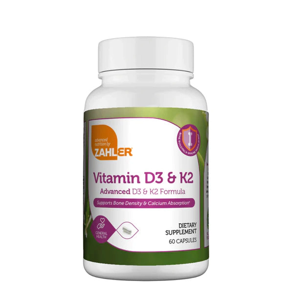 Vitamin D3 & K2 60 капсул Zahler