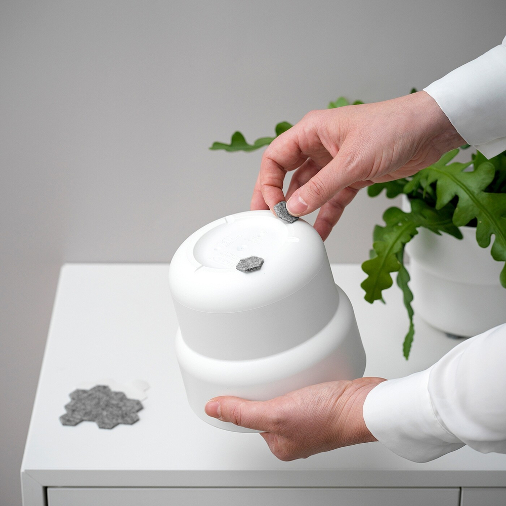 Наклейки на мебельные ножки IKEA FIXA (ФИКСА), Серый, 20 шт