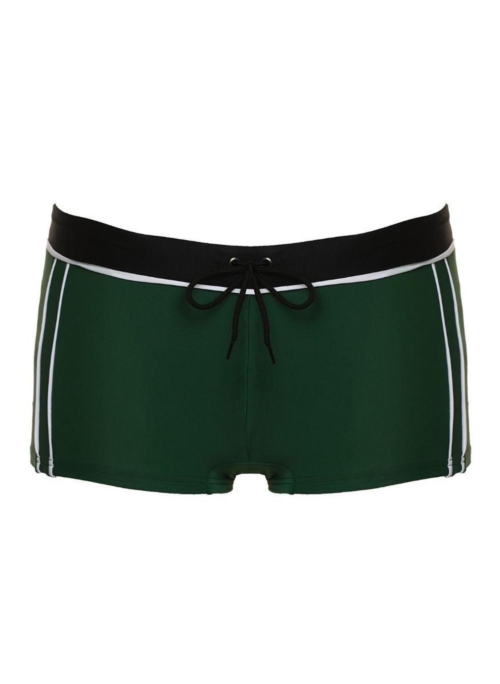 Пляжные боксеры с контрастными полосками по бокам (Размер: XL) (Цвет: зеленый)