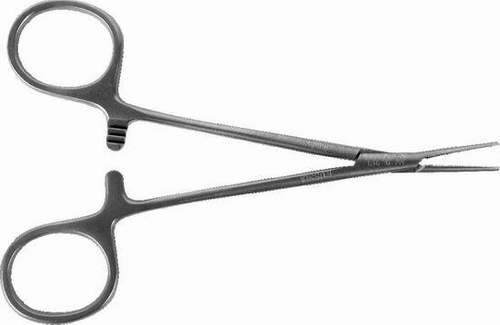 ТМ- З-213 Зажим микроартериальный, прямой, Москит, 127 мм (матир.) (НОВОЕ ИСПОЛНЕНИЕ)