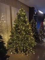 Елка с гирляндой 2в1 «Венецианская» (Литая+пвх) 210 см / 2,1 м