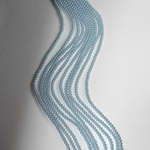 Хрустальный жемчуг, оттенок "Нежно-голубой", шар 3,3мм, улучшенное покрытие