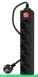 Сетевой фильтр PC Pet AP01006-3-BK черный