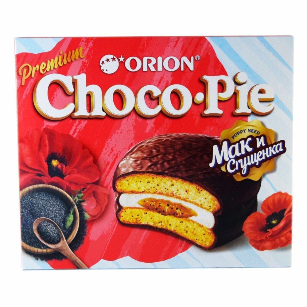 Orion Choco-Pie Мак и сгущенка, 360 г, 2 шт