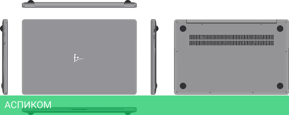 Ноутбук F+ Flaptop R FLTP-5R5-8512-W