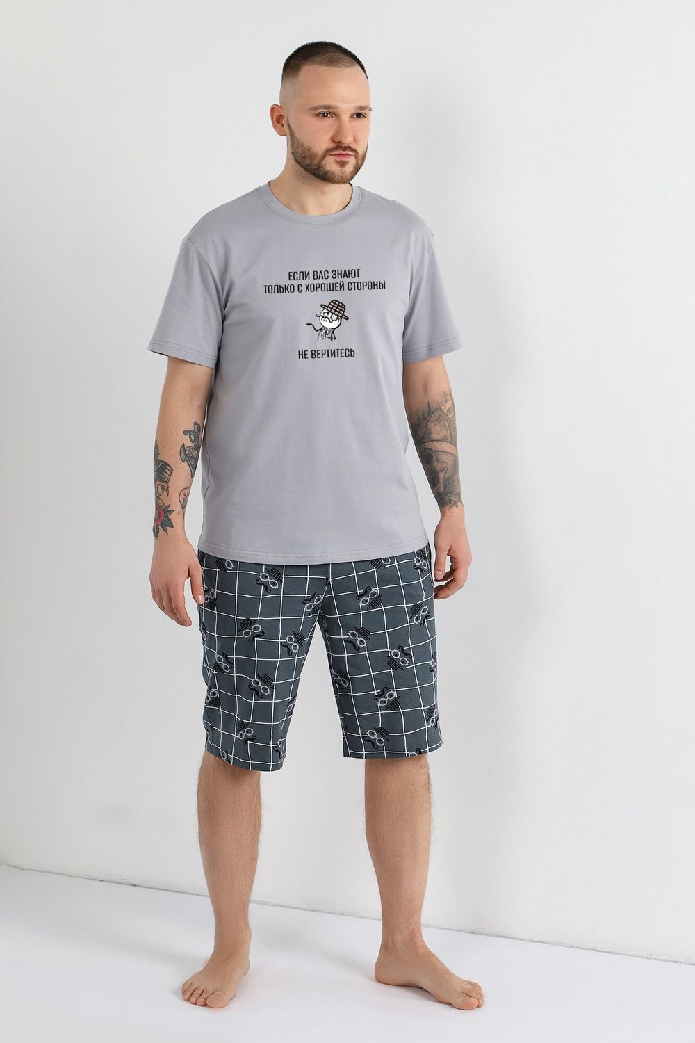 Костюм мужской Чарли-4 Виотекс СВЕТЛО-СЕРЫЙ